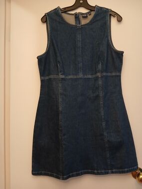 GAP Dark Denim Sleeveless Mini Dress - Blue